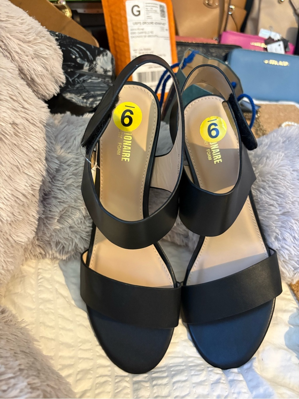 Bondi Comfort Black Slingback Sandals